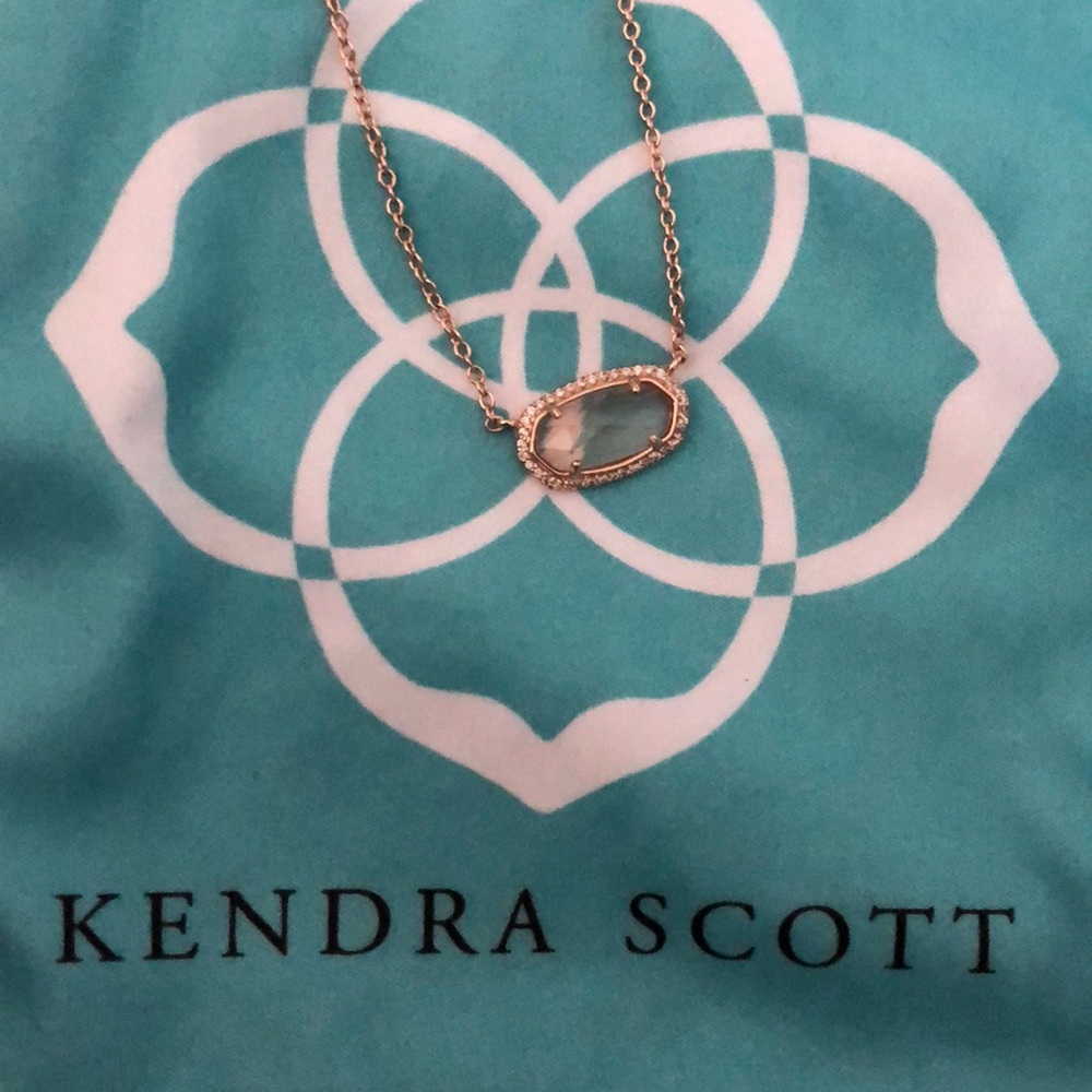 Kendra Scott Rose Gold Elisa Lux Necklace